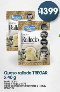 Supermercados Buenos Días Tregar queso rallado oferta