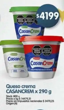 Supermercados Buenos Días Casancrem queso crema oferta