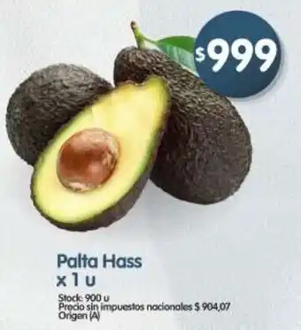 Supermercados Buenos Días Palta hass oferta