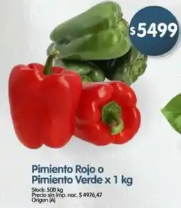 Supermercados Buenos Días Pimiento rojo o pimiento verde oferta