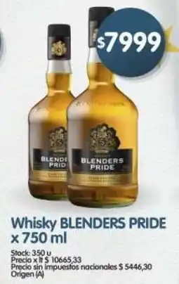 Supermercados Buenos Días Blenders pride whisky oferta