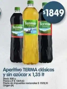 Supermercados Buenos Días Terma aperitivo clásicos y sin azúcar oferta