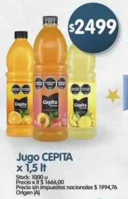 Supermercados Buenos Días Cepita jugo oferta