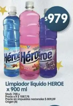 Supermercados Buenos Días Heroe limpiador líquido oferta