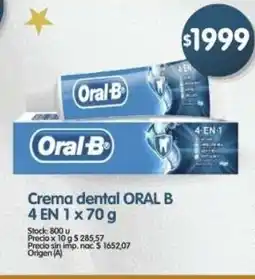 Supermercados Buenos Días Oral B crema dental 4 en 1 oferta