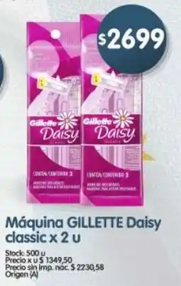 Supermercados Buenos Días Gillette máquina daisy classic oferta