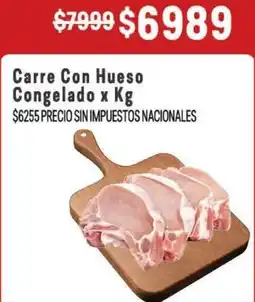 Makro Carre con hueso congelado oferta