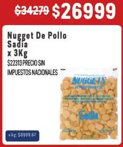 Makro Sadia nugget de pollo oferta