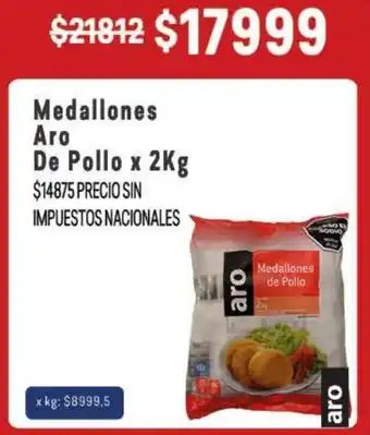 Aro de pollo medallones