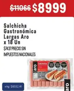 Makro Aro salchicha gastronómica largas oferta