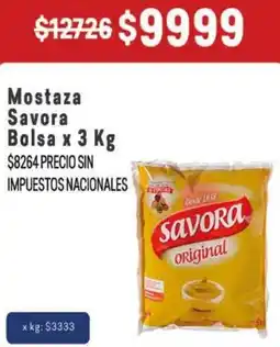 Makro Savora mostaza bolsa oferta