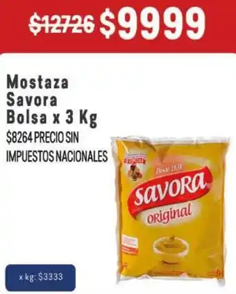 Makro Savora mostaza bolsa oferta