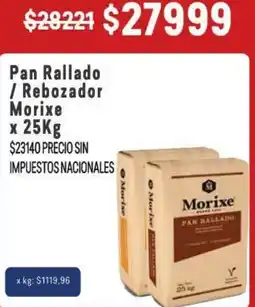 Makro Morixe pan rallado / rebozador oferta