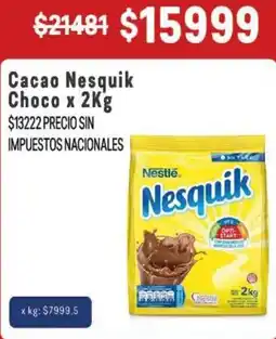 Makro Nesquik choco cacao oferta