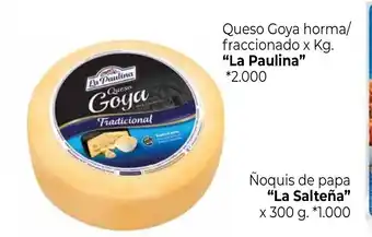 La Anonima La Paulina Queso Goya horma/fraccionado x kg. oferta