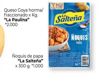 La Anonima La Salteña Ñoquis de papa x 300g oferta