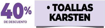 La Anonima Toallas Karsten oferta