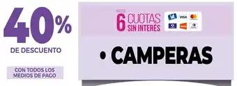 La Anonima Camperas oferta
