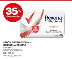 Atomo Conviene Rexona jabón antibacterial/ glicerina aromas seleccionados oferta