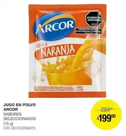 Atomo Conviene Arcor jugo en polvo sabores seleccionados oferta