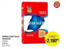 Atomo Conviene Taragüi yerba con palo 4flex oferta