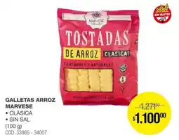 Atomo Conviene Marvese tostadas galletas arroz oferta