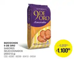 Atomo Conviene 9 de oro bizcochos sabores seleccionados oferta