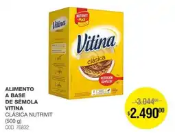 Atomo Conviene Vitina alimento a base de sémola clásica nutrivit oferta