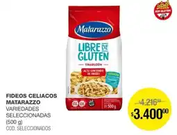 Atomo Conviene Matarazzo fideos celiacos seleccionadas variedades oferta