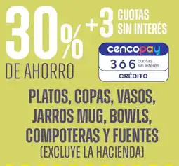 Supermercados Vea Platos, copas, vasos, jarros mug, bowls, compoteras y fuentes oferta