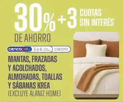 Supermercados Vea Mantas, frazadas y acolchados, almohadas, toallas y sábanas krea oferta