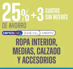 Supermercados Vea Ropa interior, medias, calzado y accesorios oferta