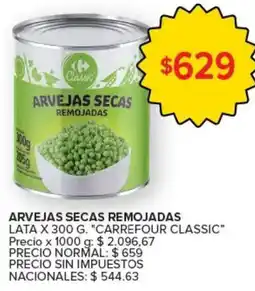 Carrefour Express Carrefour classic arvejas secas remojadas lata oferta