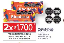 Carrefour Express Rhodesia oblea baňada de chocolate oferta