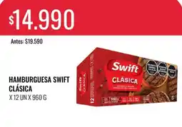 Supermercados Tadicor Swift clásica hamburguesa oferta