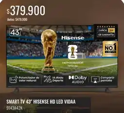 Supermercados Tadicor Hisense smart tv 43" hd led vidaa oferta