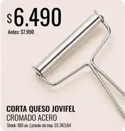 Supermercados Tadicor Corta queso jovifel cromado acero oferta