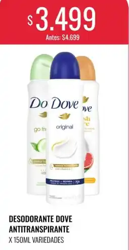Supermercados Tadicor Dove desodorante antitranspirante oferta