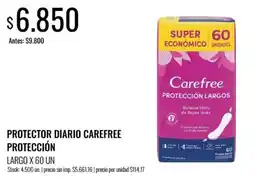 Supermercados Tadicor Protector diario carefree protección largo oferta