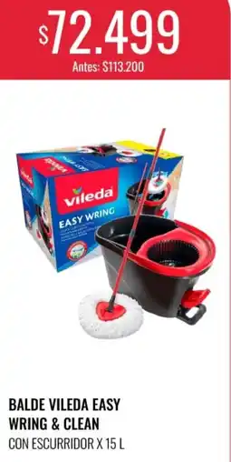 Supermercados Tadicor Vileda wring & clean balde easy con escurridor oferta