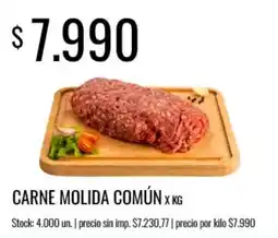 Supermercados Tadicor Carne molida común oferta