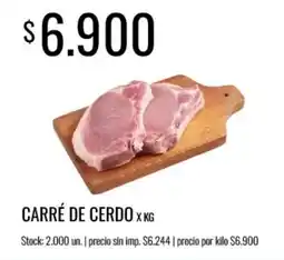 Supermercados Tadicor Carré de cerdo oferta