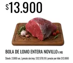 Supermercados Tadicor Bola de lomo entera novillo oferta