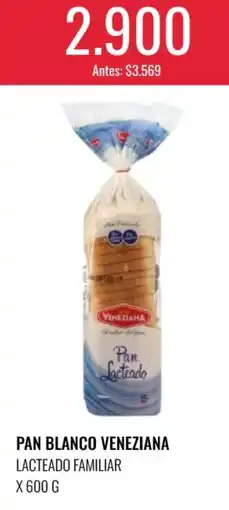 Supermercados Tadicor Veneziana pan blanco lacteado familiar oferta