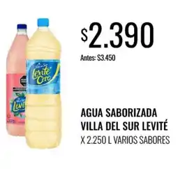 Supermercados Tadicor Levité agua saborizada villa del sur varios sabores oferta