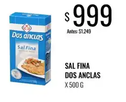 Supermercados Tadicor Dos anclas sal fina oferta