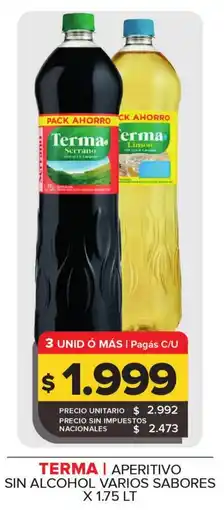 Carrefour Maxi Terma aperitivo sin alcohol varios sabores oferta