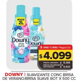 Carrefour Maxi Downy suavizante conc brisa de verano/brisa suave bot oferta