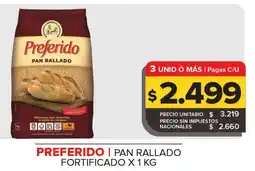Carrefour Maxi Preferido pan rallado fortificado oferta