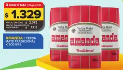Carrefour Maxi Amanda yerba mate tradicional oferta